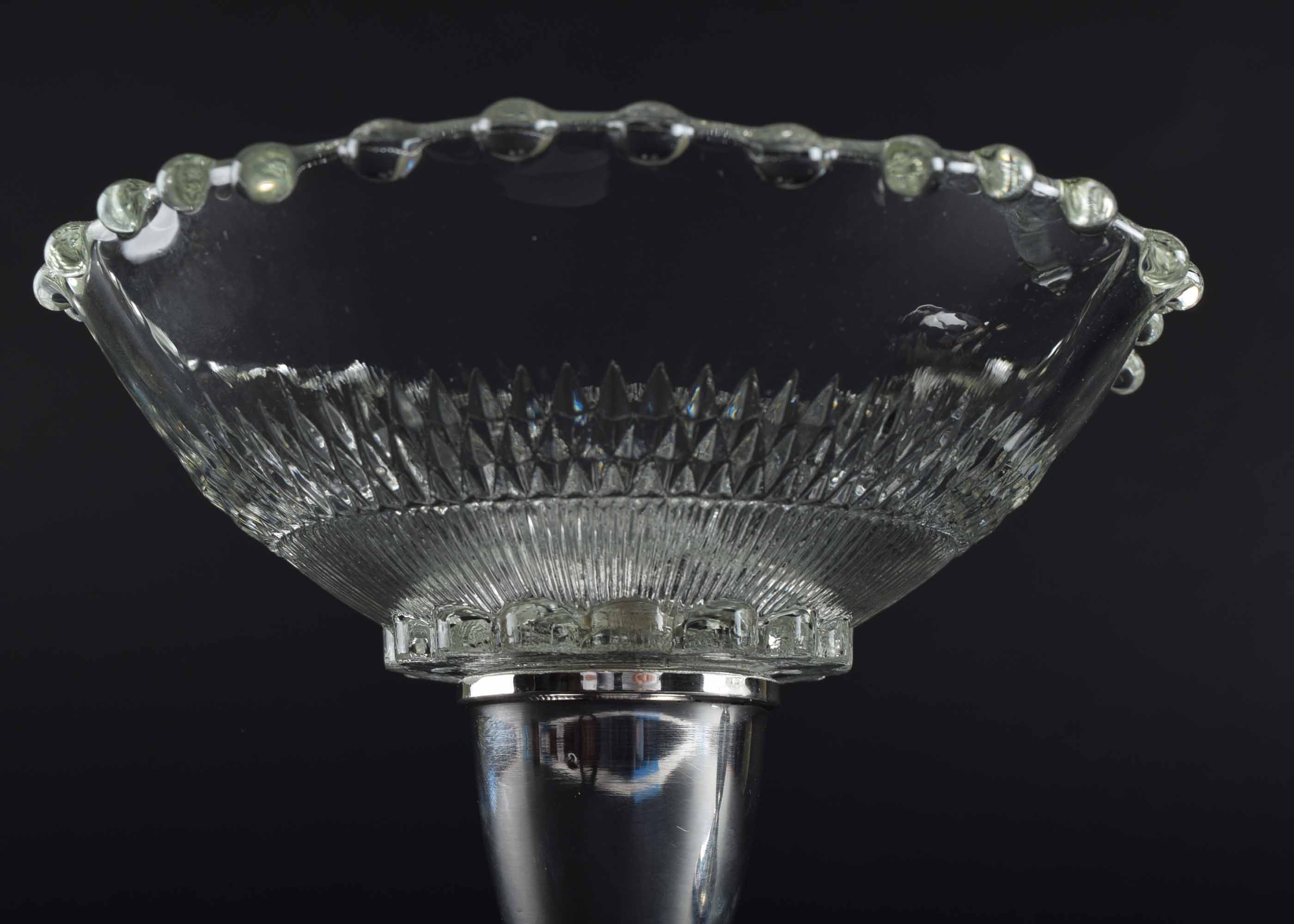 Vintage Imperial Candlewick Duchin Creations Weighted Sterling Silver Candy/Serving Bowls