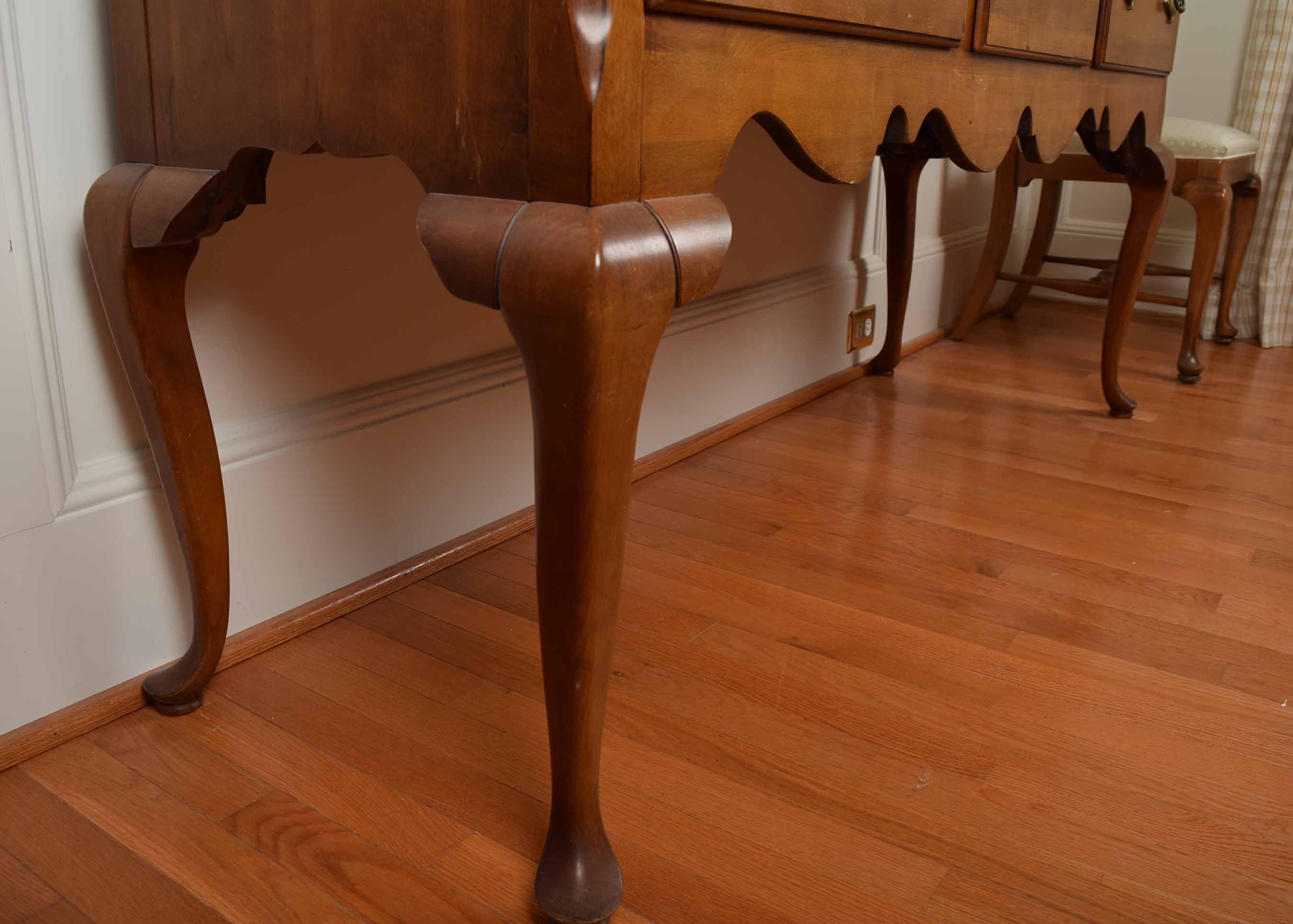 Cherry Queen Anne Style Sideboard