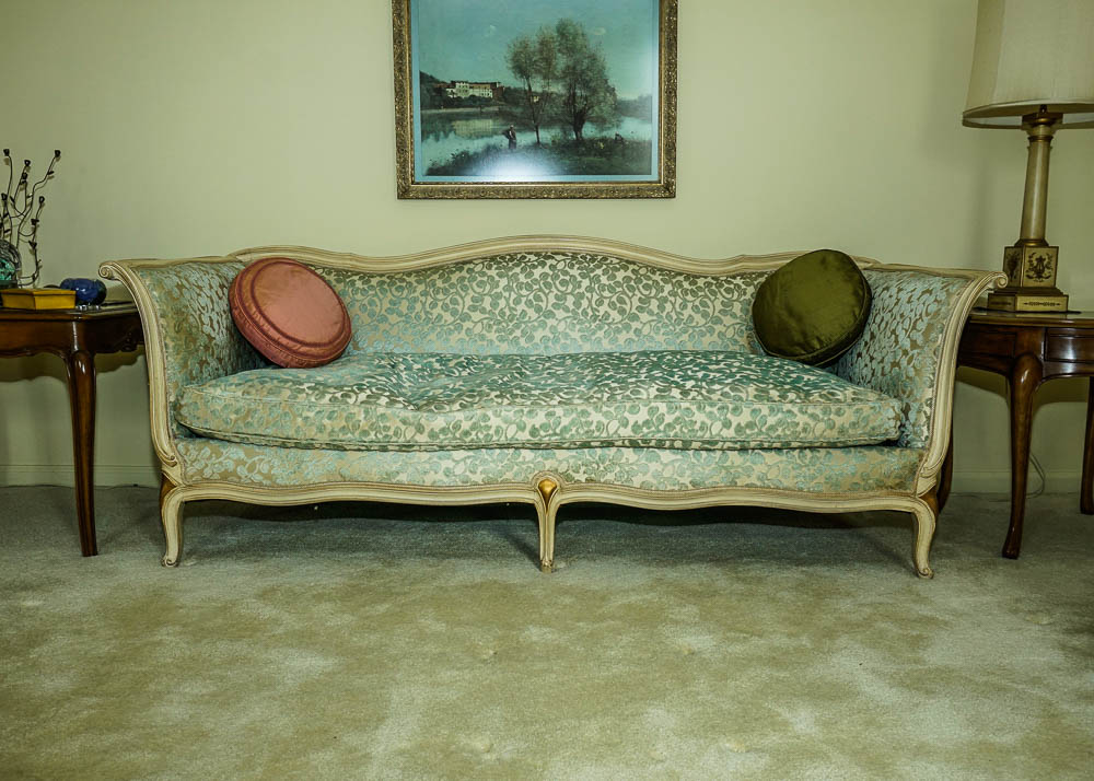 French Provincial Painted Settee