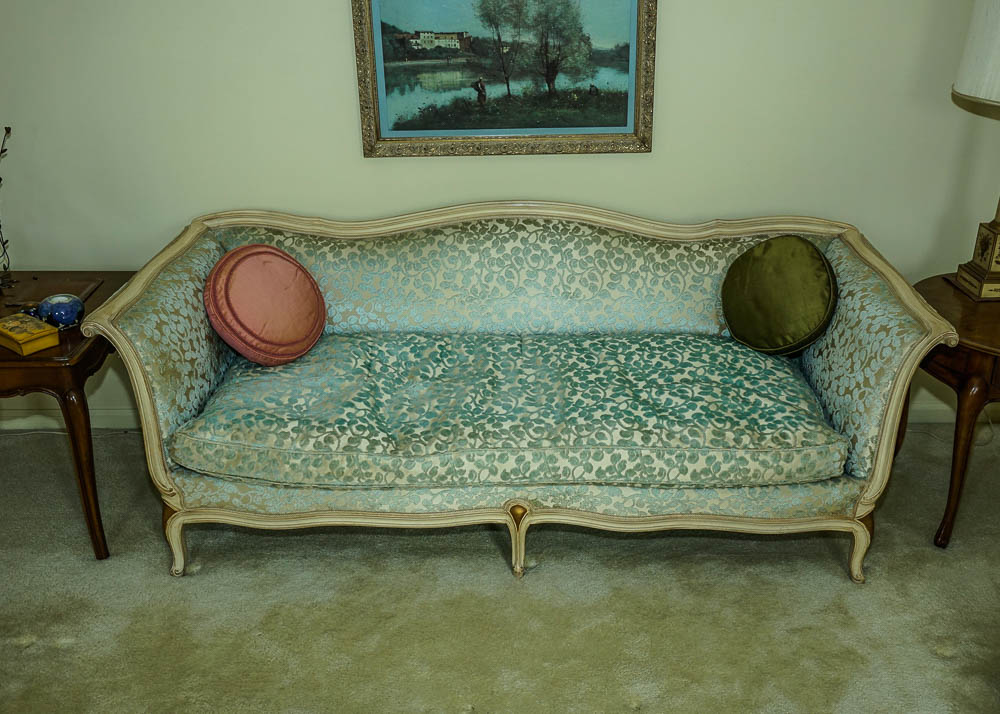 French Provincial Painted Settee