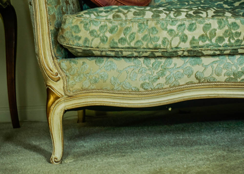 French Provincial Painted Settee