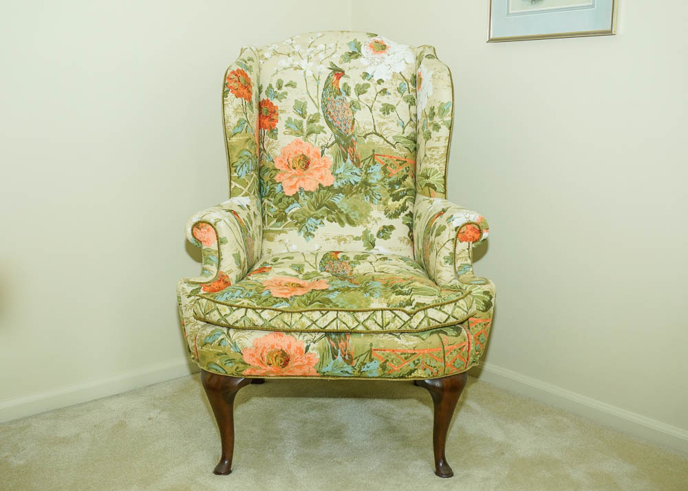 Bird of Paradise Wingback Armchair