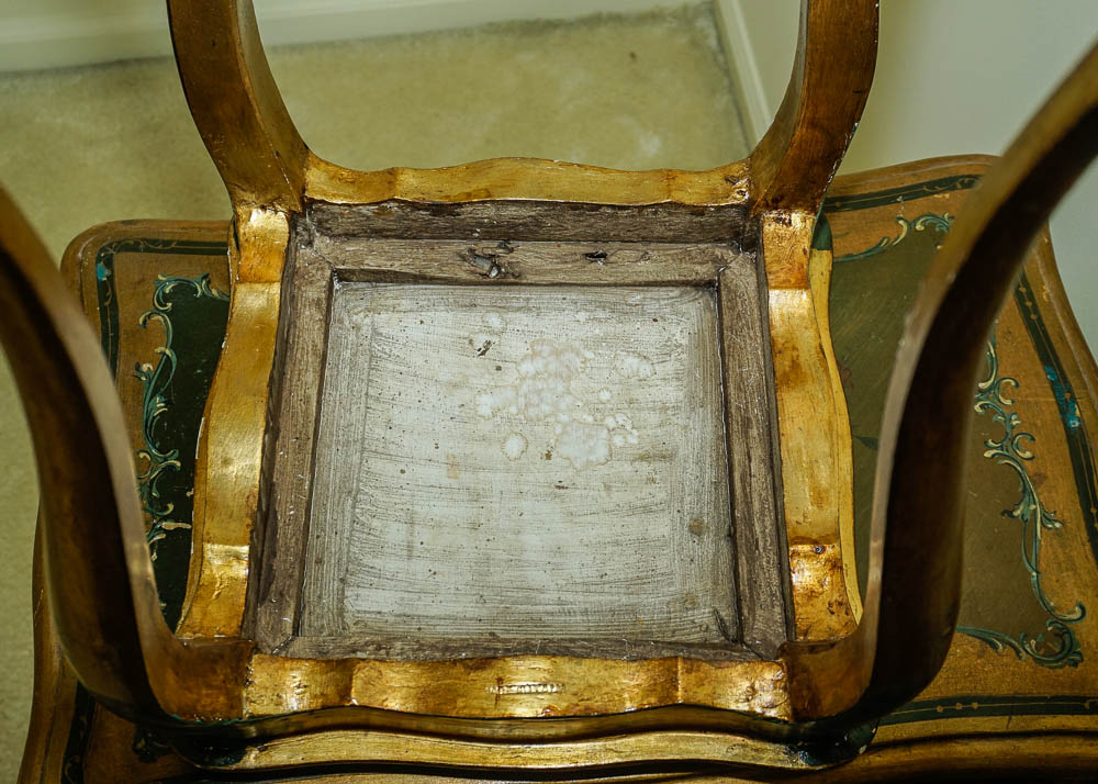 Vintage Painted Nesting Table Trio