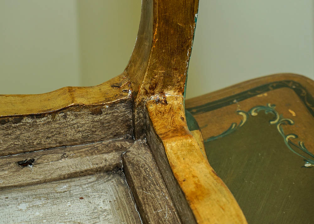 Vintage Painted Nesting Table Trio