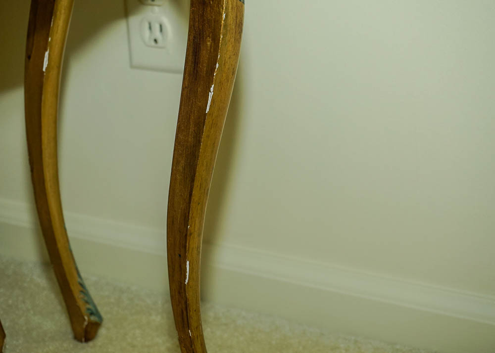 Vintage Painted Nesting Table Trio