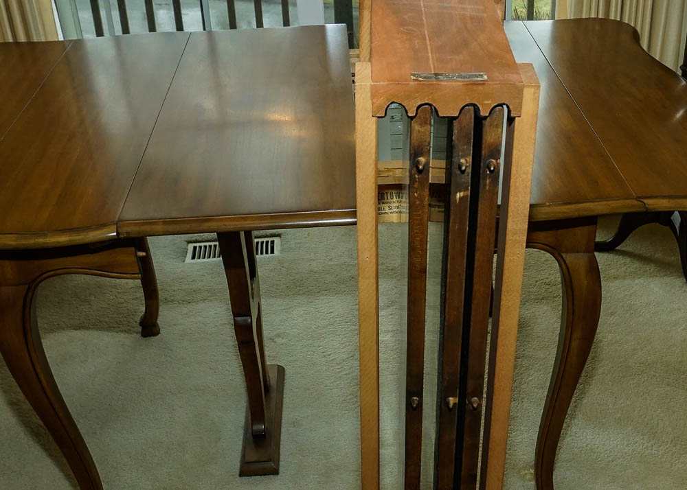 John Widdicomb Walnut Drop Leaf Dining Table