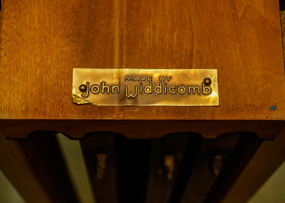 John Widdicomb Walnut Drop Leaf Dining Table