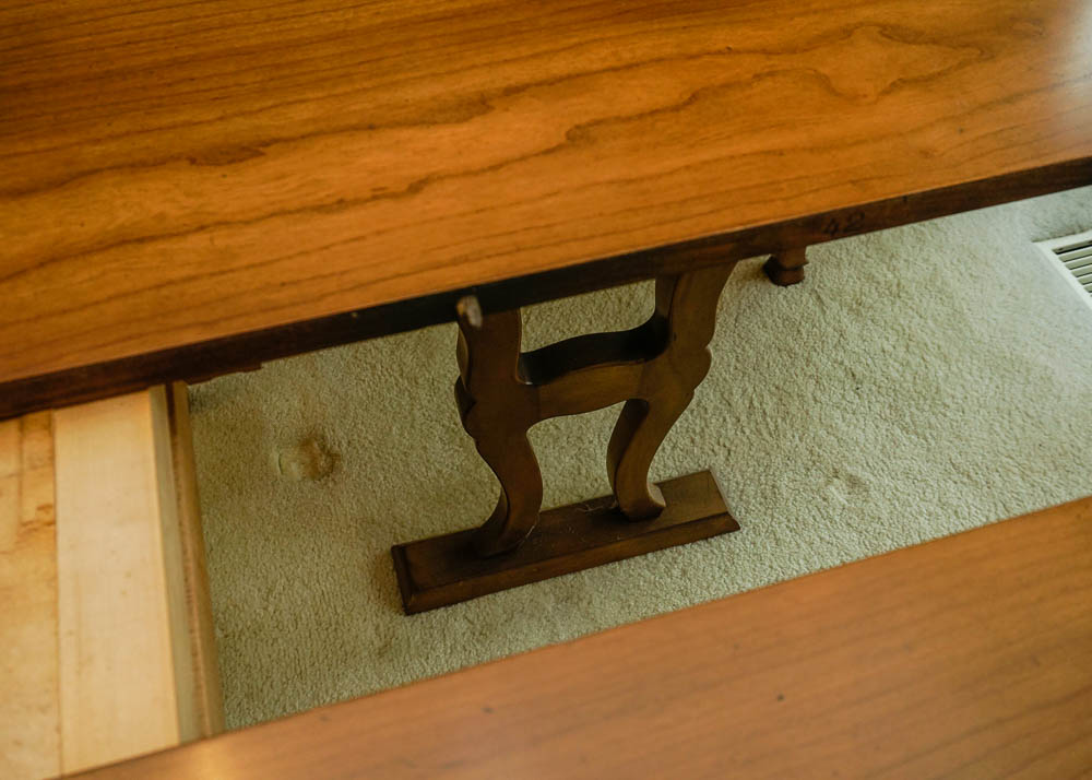 John Widdicomb Walnut Drop Leaf Dining Table