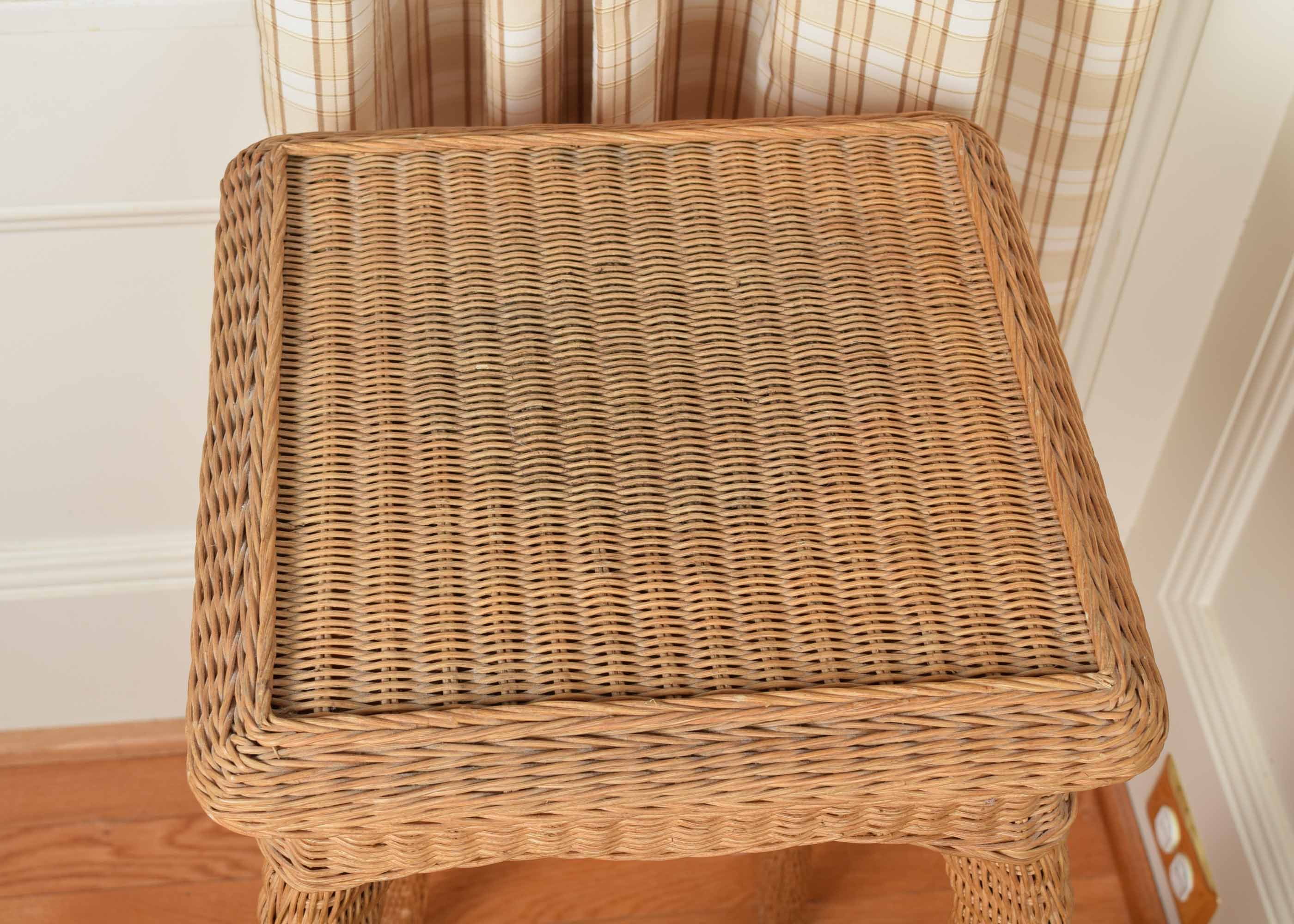 French Style Rattan Plant Stand