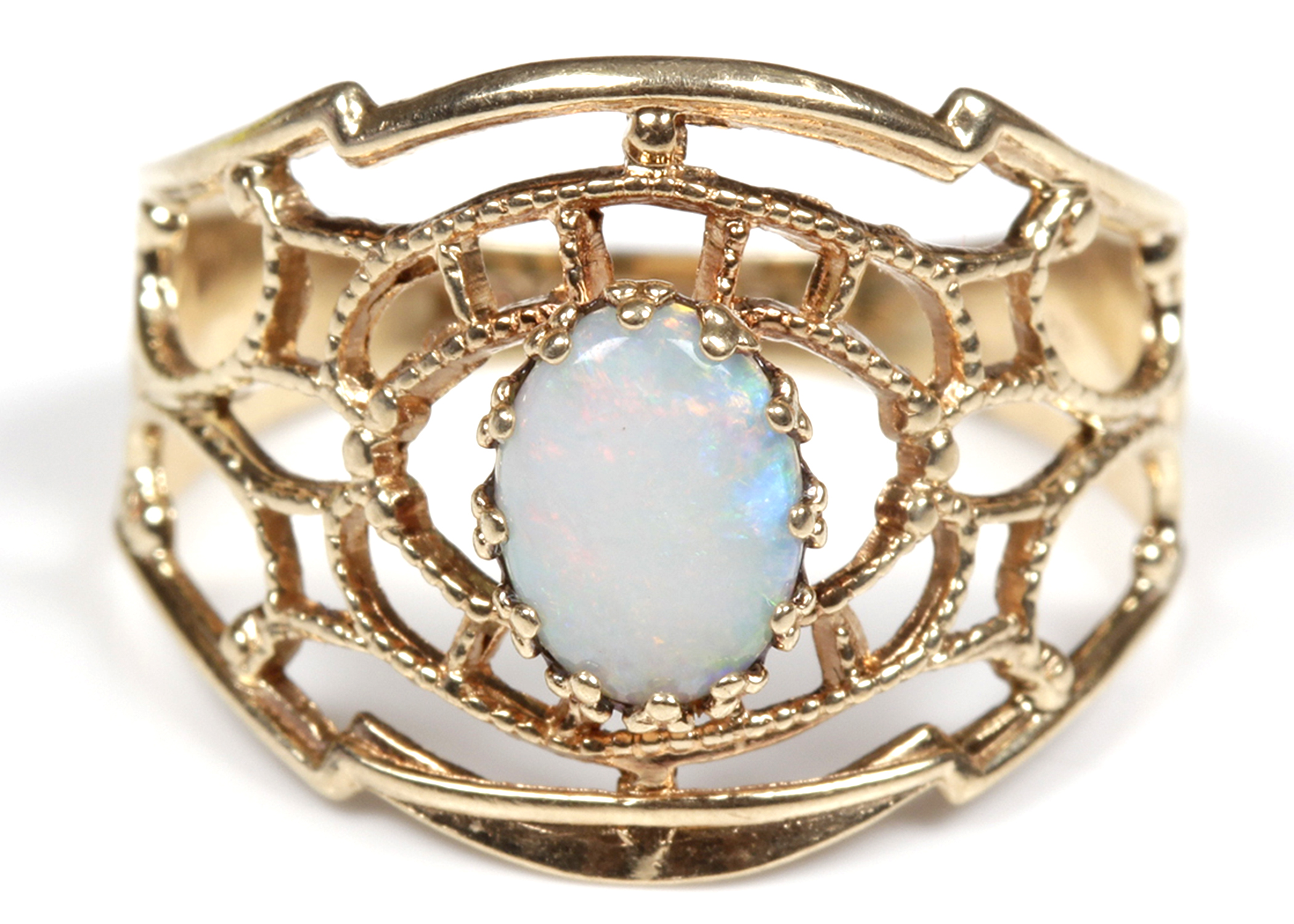 10K Yellow Gold Opal Ring