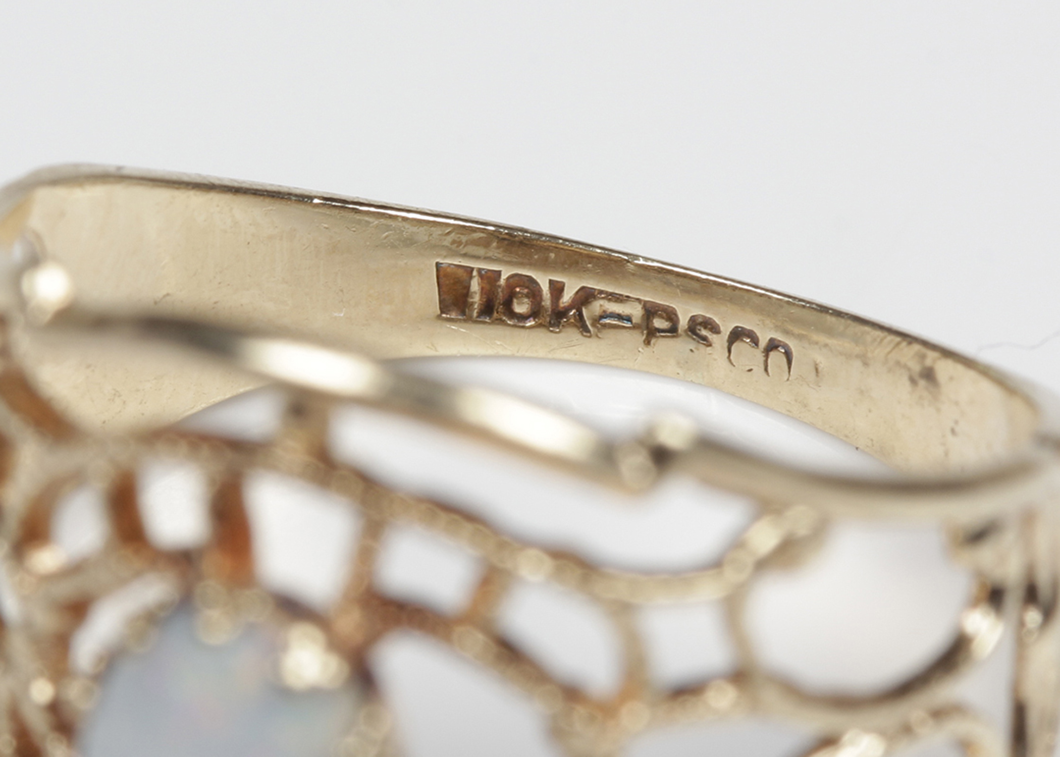 10K Yellow Gold Opal Ring