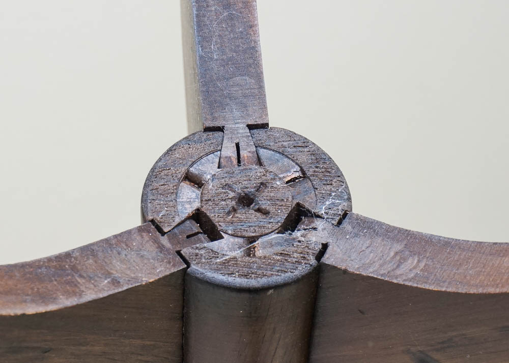 Slim Round Pedestal Accent Table