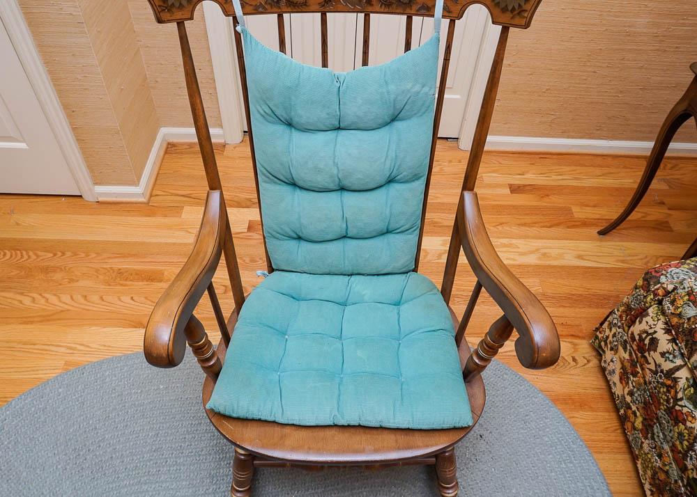 Hand-Painted Windsor Style Rocking Chair