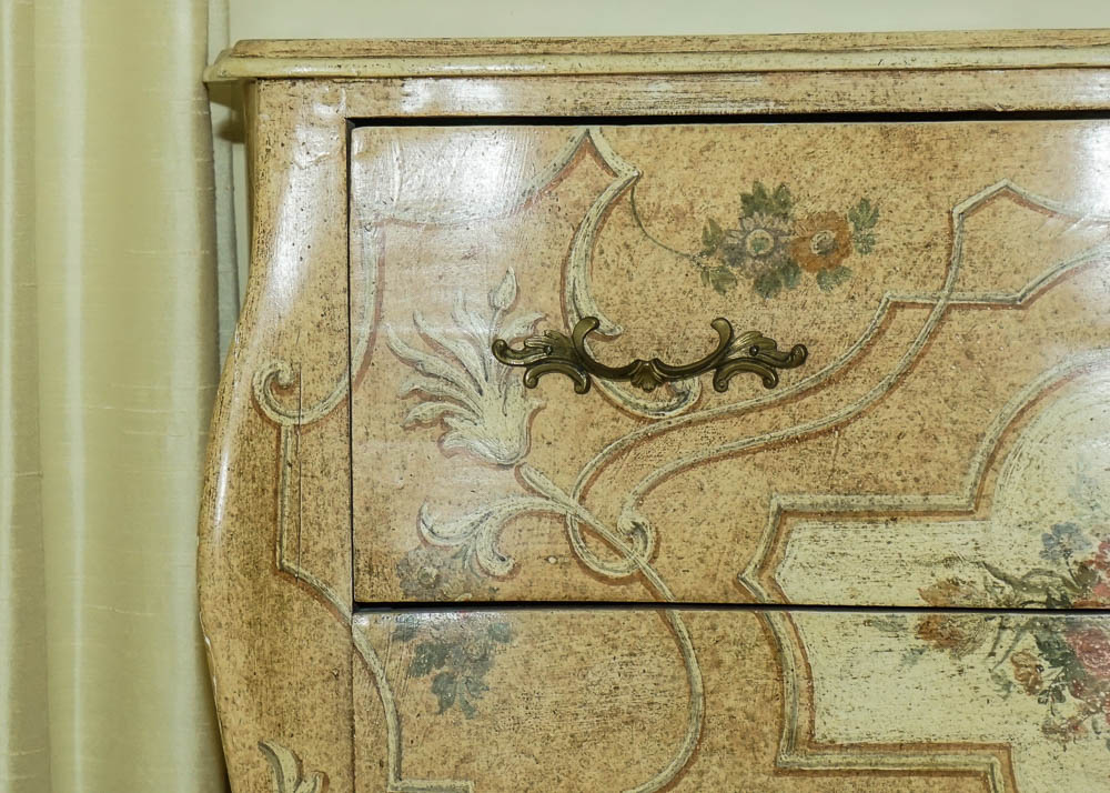 Painted Bombe Chest