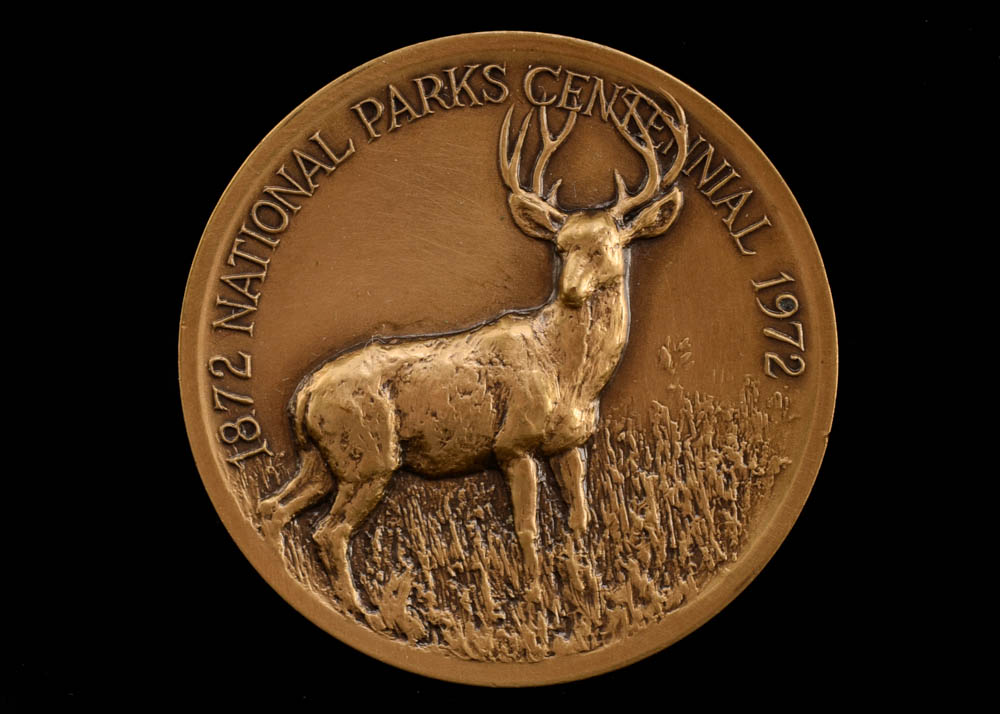 1972 Solid Bronze National Park Centennial Medal