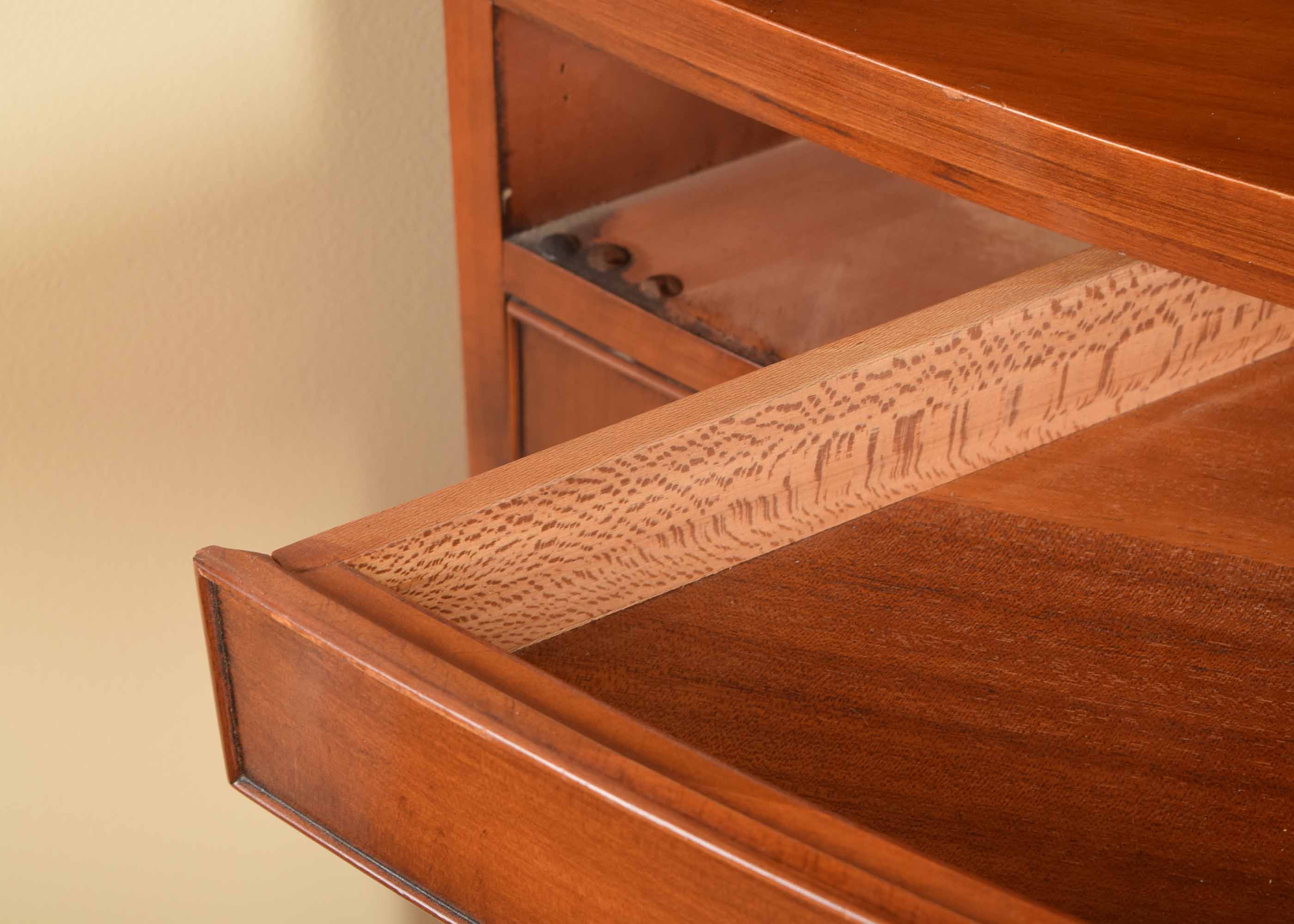 Mid 20th Century Morganton Mahogany Bowed Corner China Cabinet