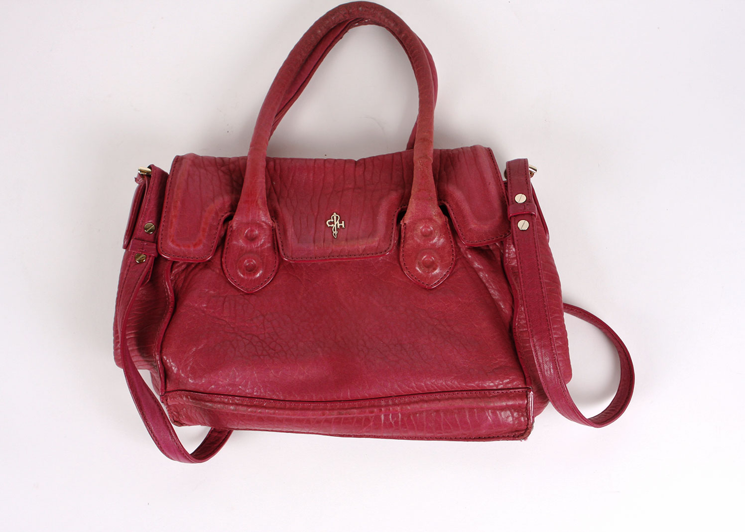 Cole Haan Magenta Leather Handbag