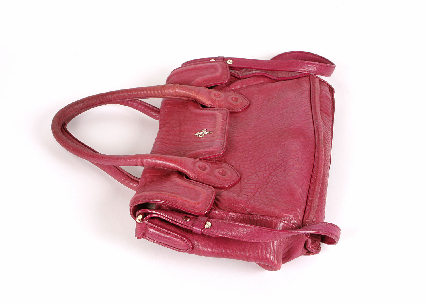 Cole Haan Magenta Leather Handbag