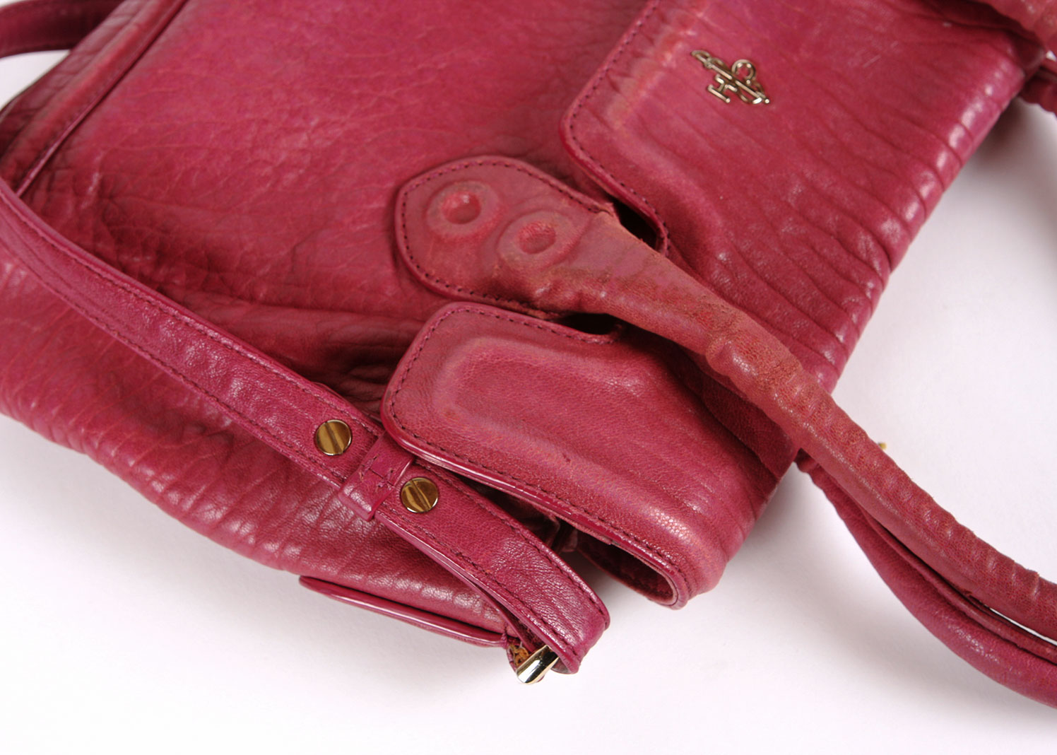 Cole Haan Magenta Leather Handbag