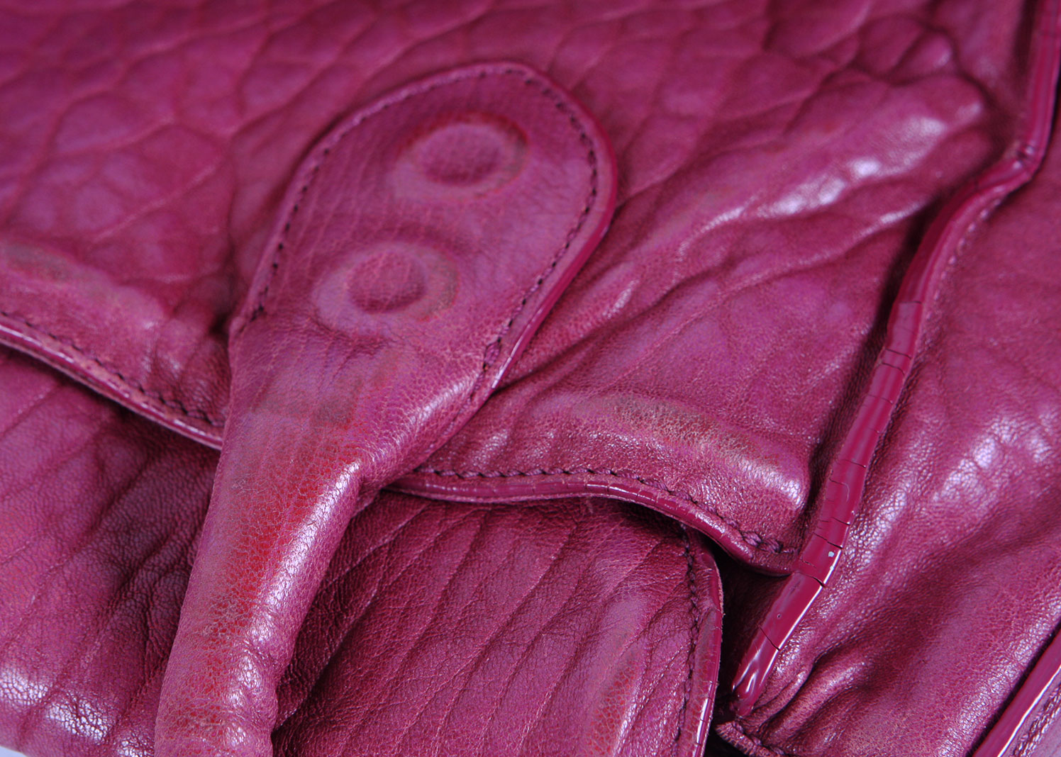 Cole Haan Magenta Leather Handbag