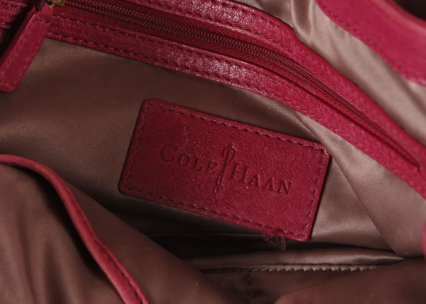 Cole Haan Magenta Leather Handbag