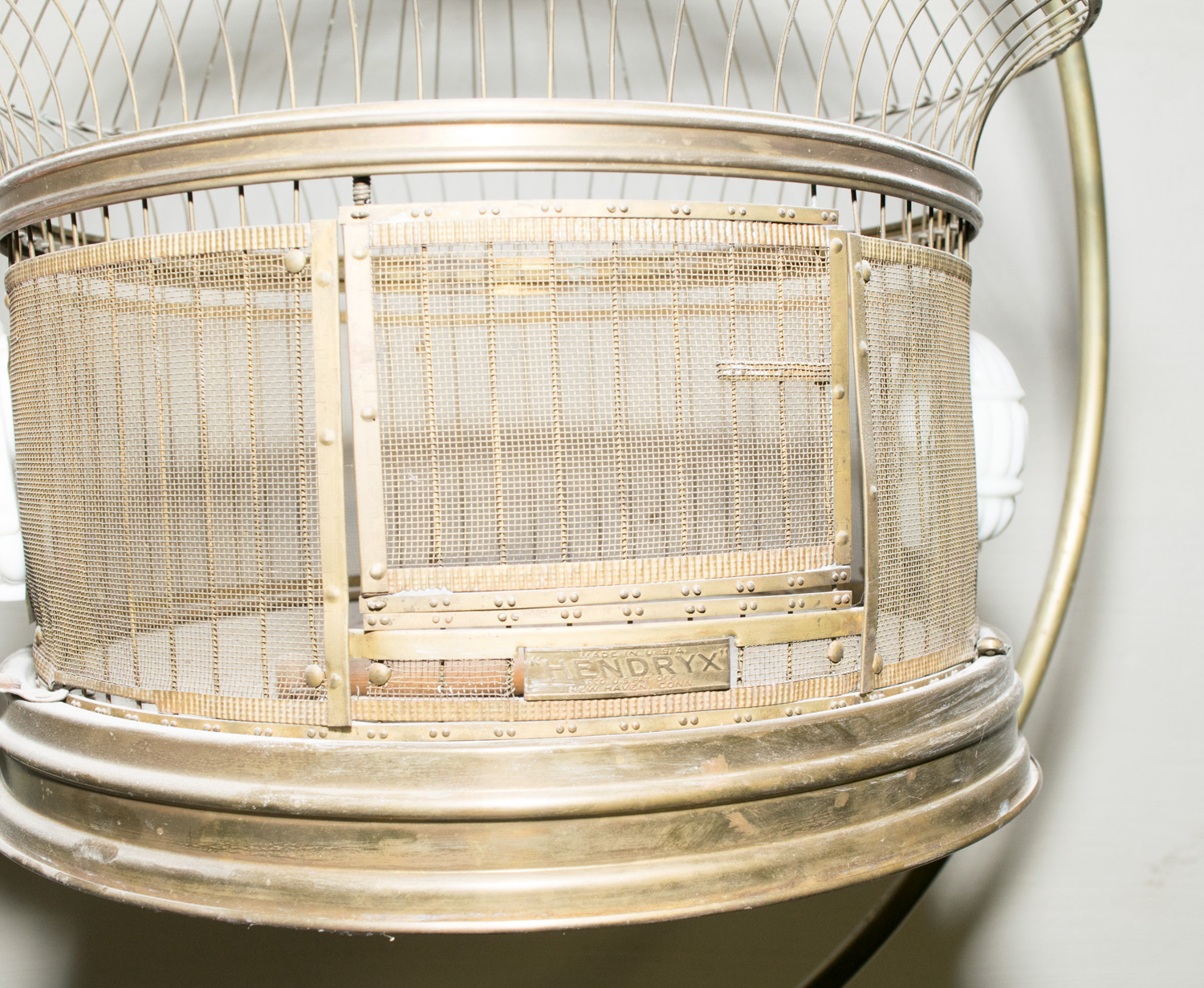 Vintage Hanging Bird Cage on Stand