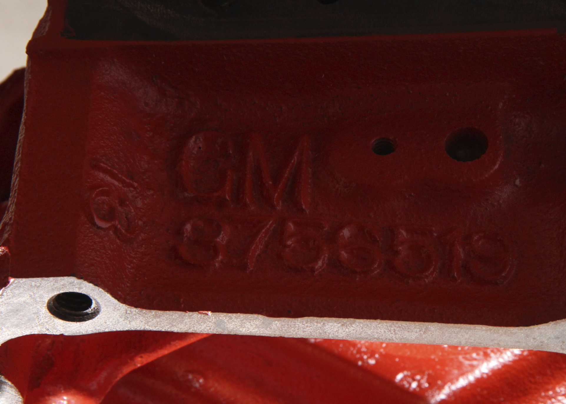 1961 Chevy 283 Cubic Inch V8 Engine Block and Automotive Parts