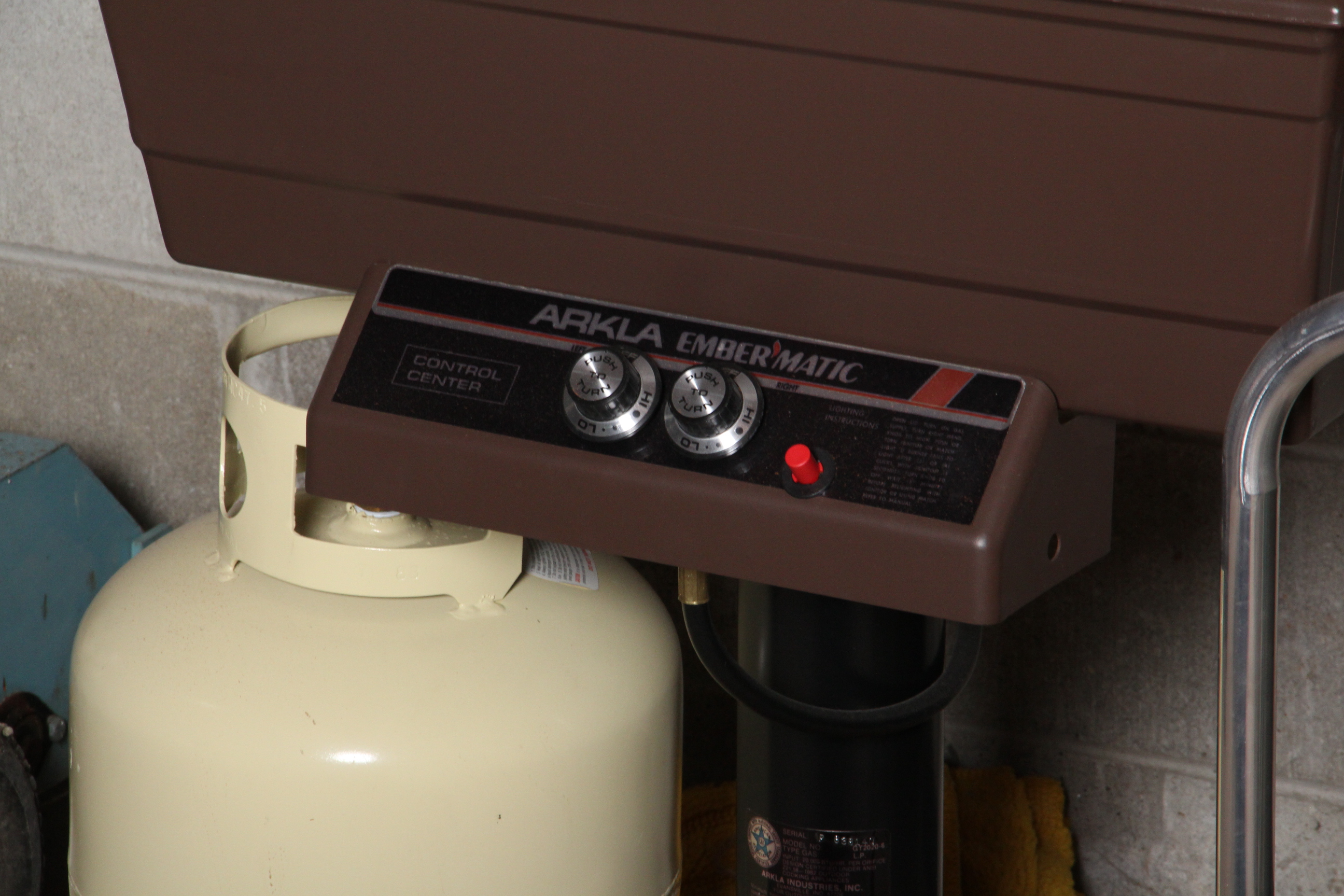 Arkla Ember-Matic Barbecue Grill and Tools