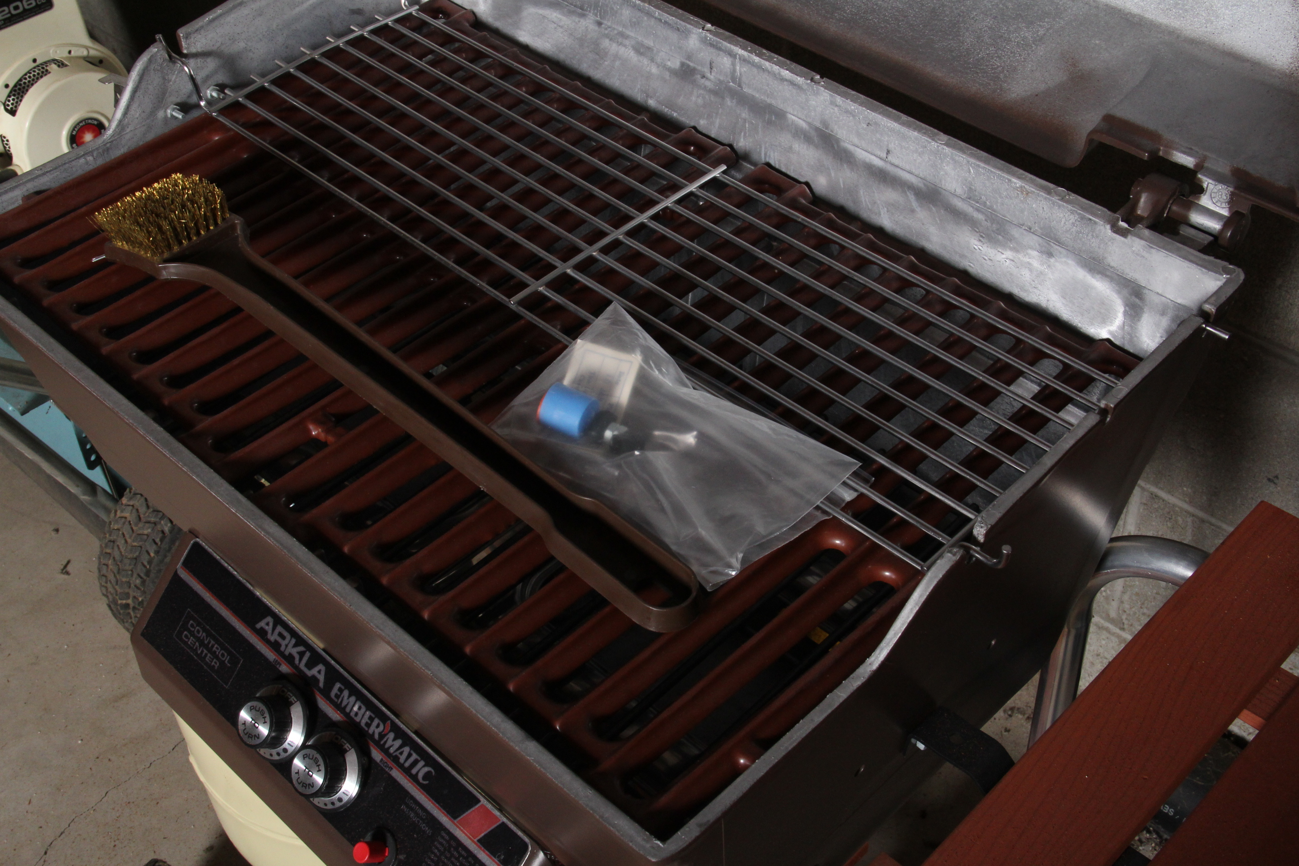 Arkla Ember-Matic Barbecue Grill and Tools