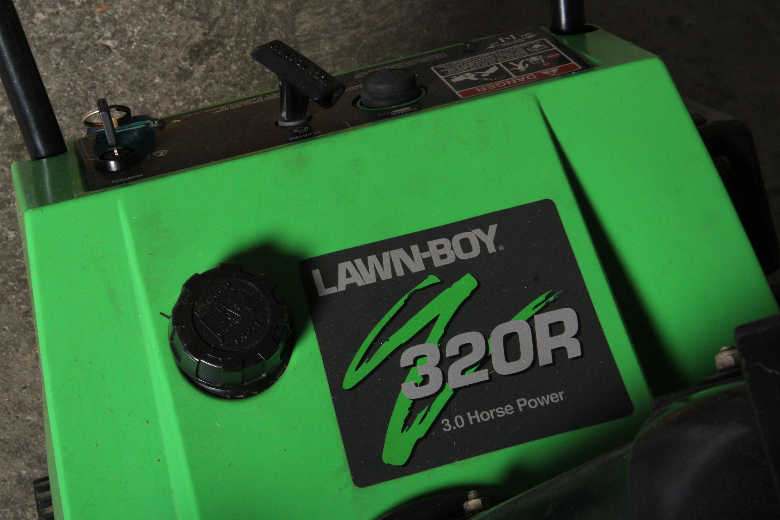 Lawn Boy Snowblower and Lambert Titan Lawn Sweeper