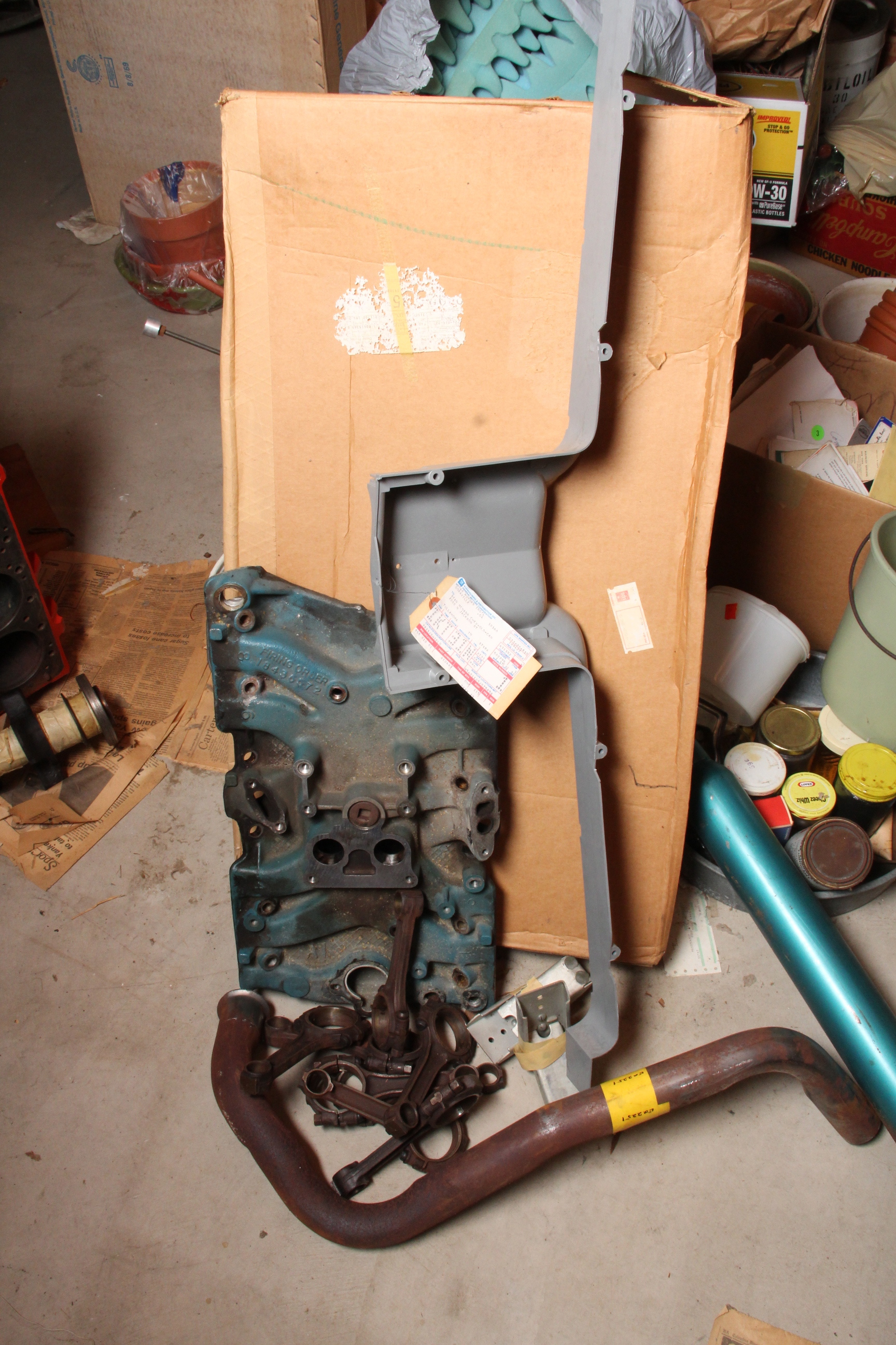 1961 Chevy 283 Cubic Inch V8 Engine Block and Automotive Parts