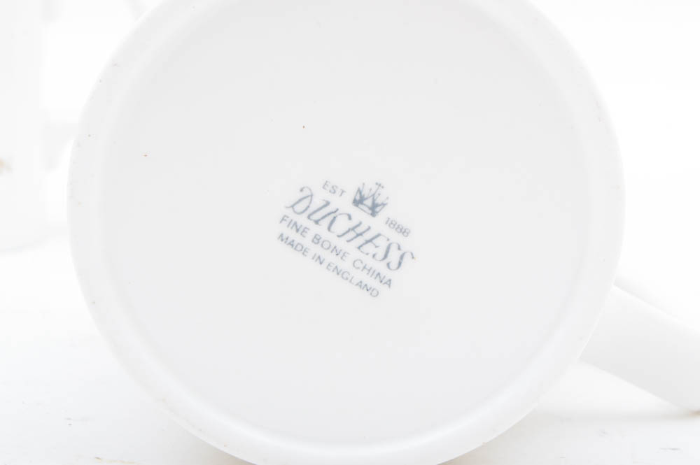 Ritz Carlton Cream and Gilt China Mugs and Other Cream Tone China