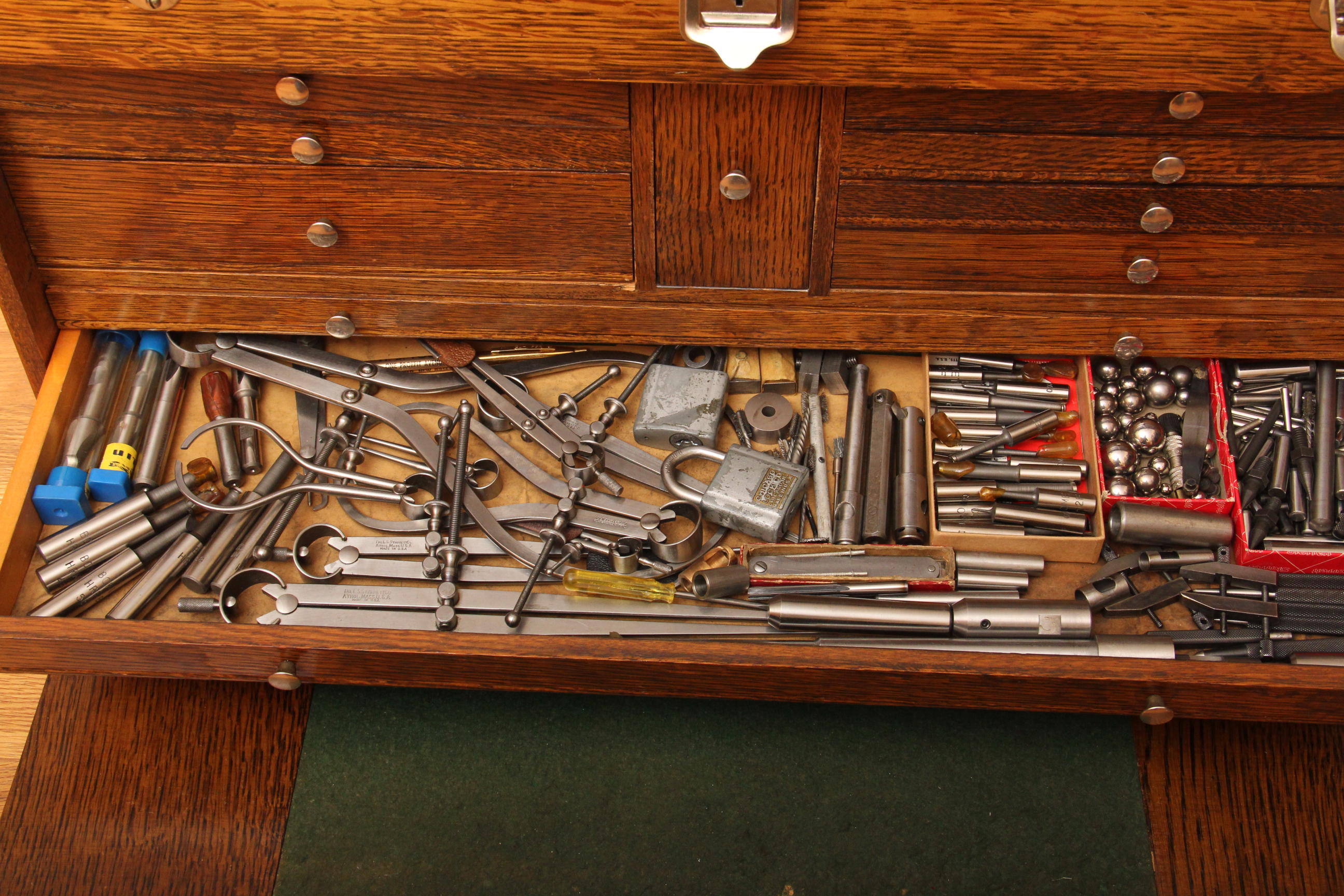 Vintage H. Gerstner & Sons Oak Tool Chest