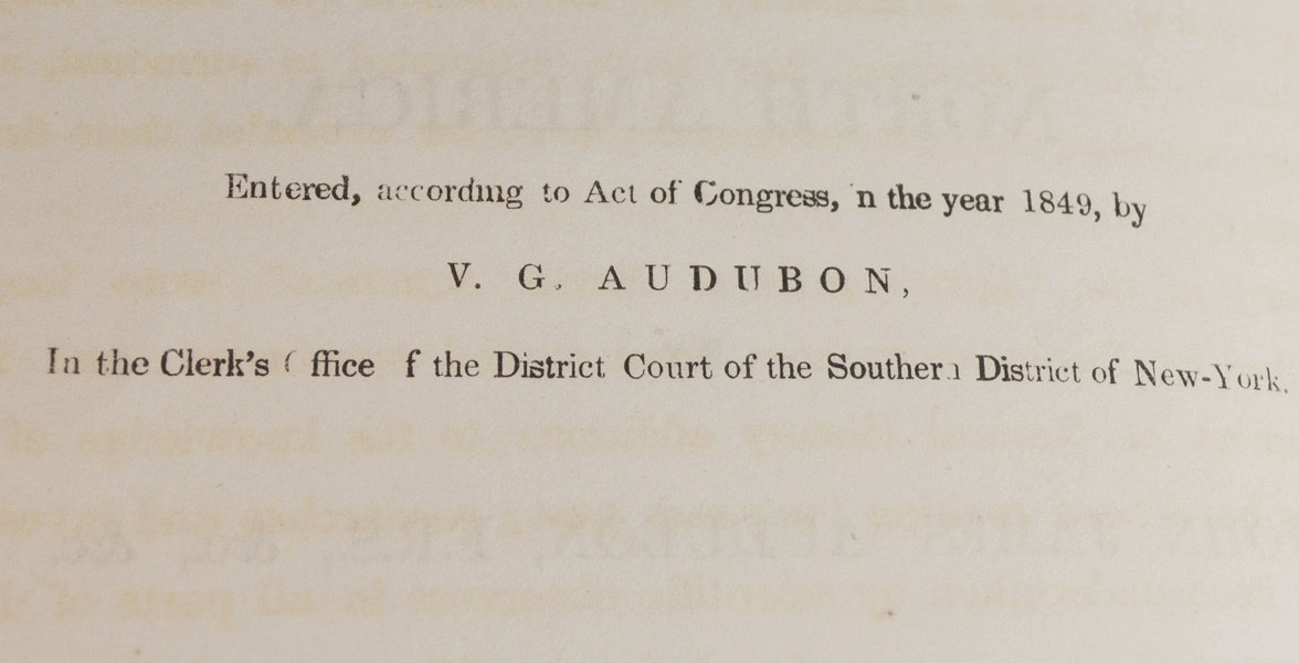 Audubon's "The Quadrupeds of North America" in 3 Volumes