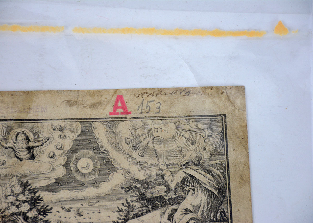 Engraved 17th Century Bible Frontispiece