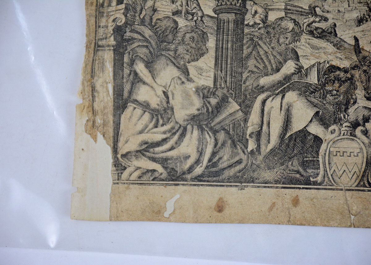 Engraved 17th Century Bible Frontispiece