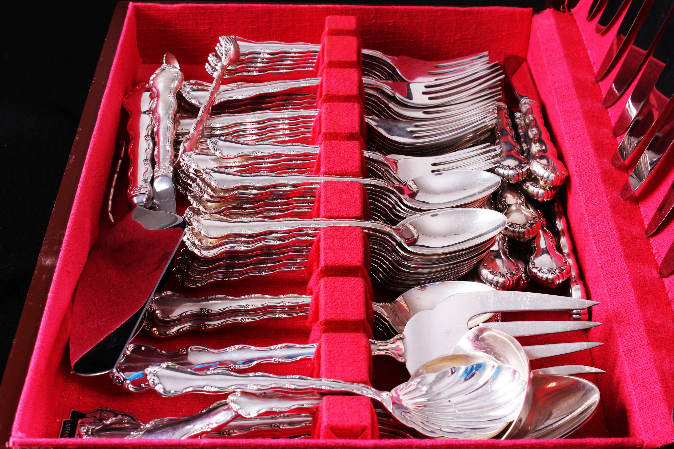 Sterling Reed and Barton Mirrorstele Flatware Set