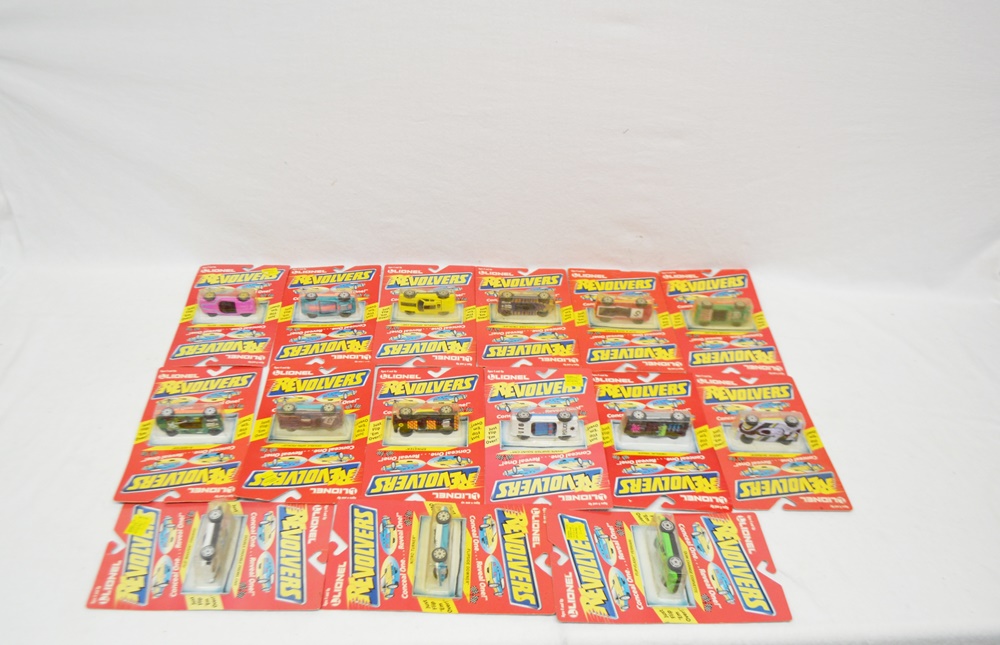 15 Lionel Revolvers Die Cast Cars In Original Blister Packs