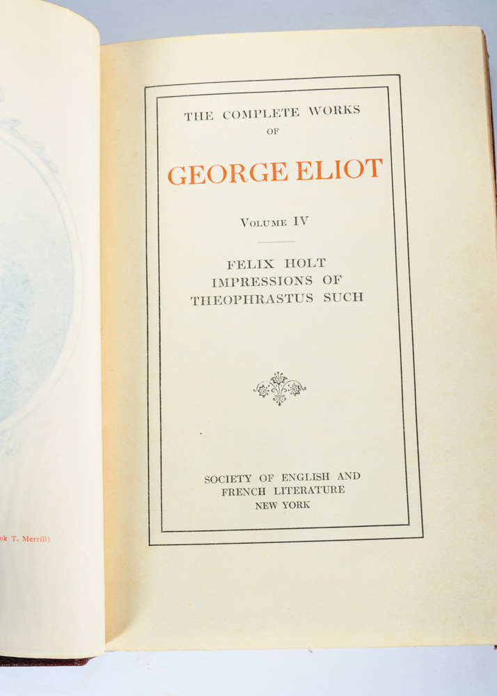 Hardbound Set of The Complete Works of George Eliot