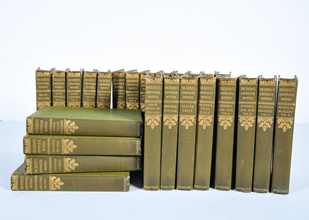 Hardbound Dickens's Complete Works by Harper and Brothers