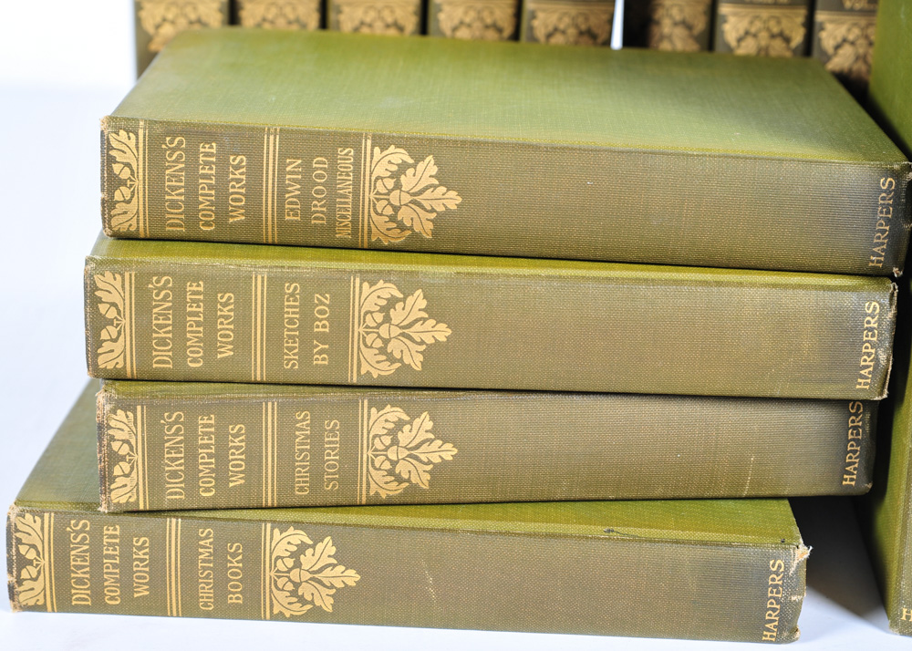 Hardbound Dickens's Complete Works by Harper and Brothers