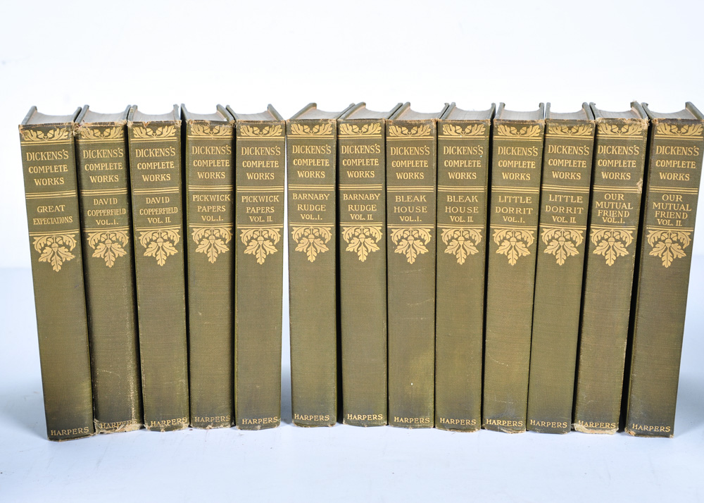Hardbound Dickens's Complete Works by Harper and Brothers