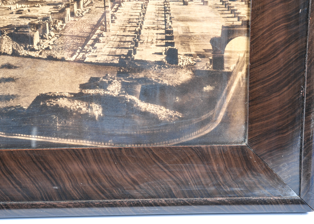 Oversized Sepia Photograph of Roman Temple of Saturn