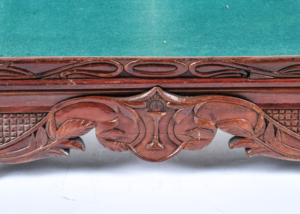 Antique Hand Carved Walnut Traveling Preacher's Pulpit