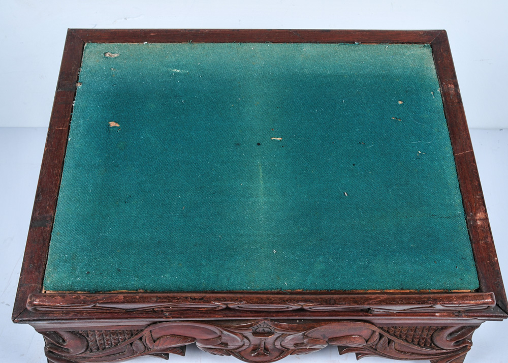 Antique Hand Carved Walnut Traveling Preacher's Pulpit