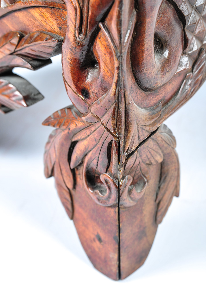 Antique Hand Carved Walnut Traveling Preacher's Pulpit