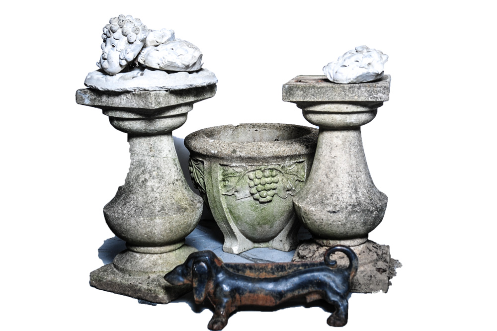 Concrete Planter, Pedestals, Faces and More