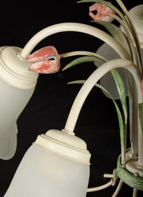 Shabby Chic Five Mount Ceiling Light