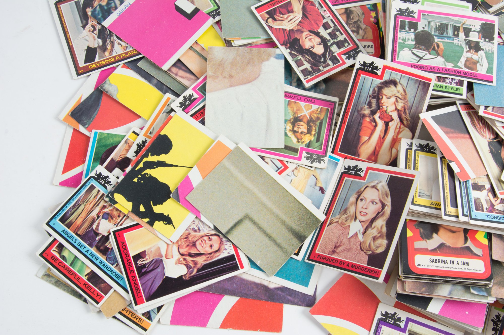 Large Collection of Charlie's Angels Trading Cards