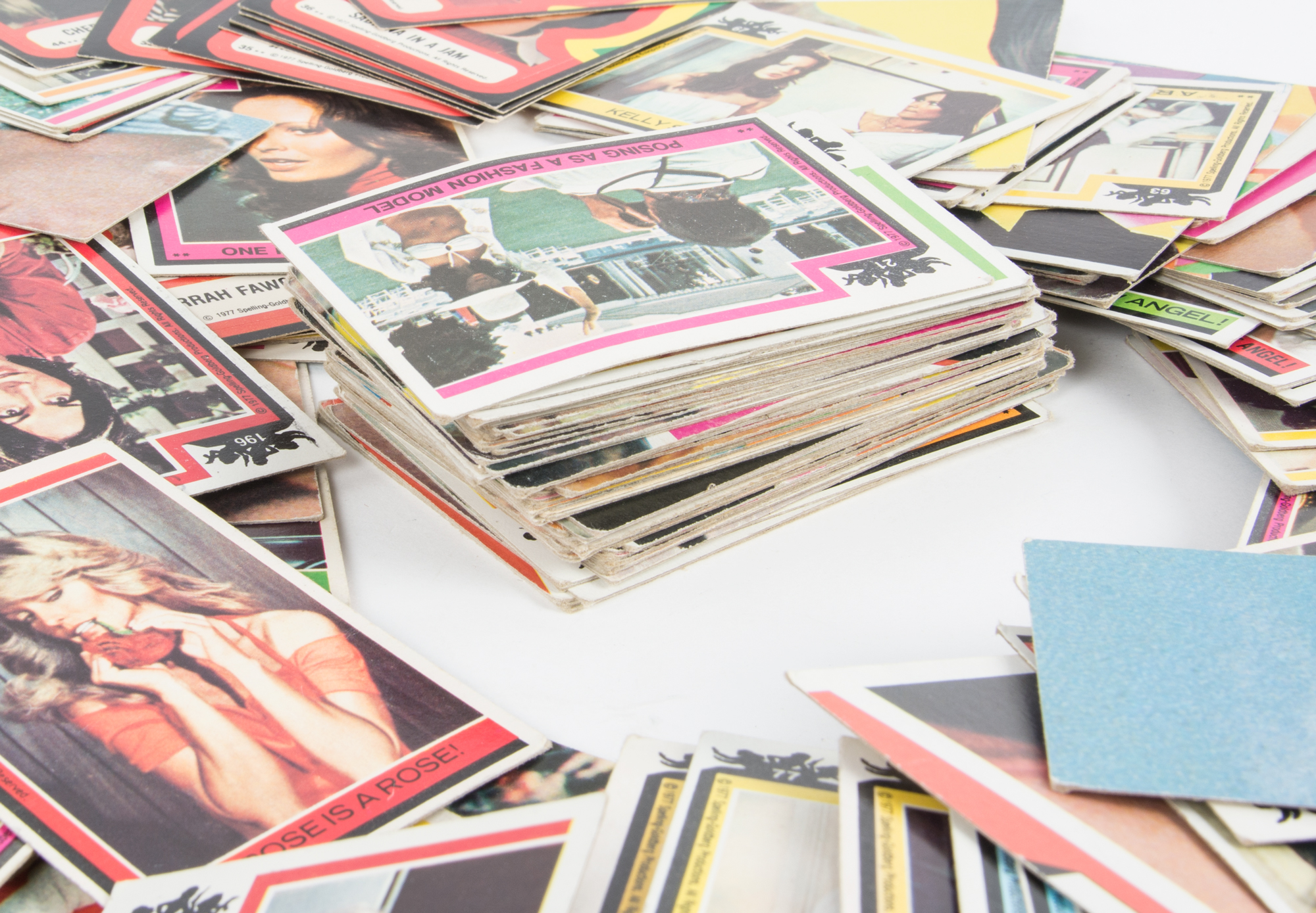 Large Collection of Charlie's Angels Trading Cards